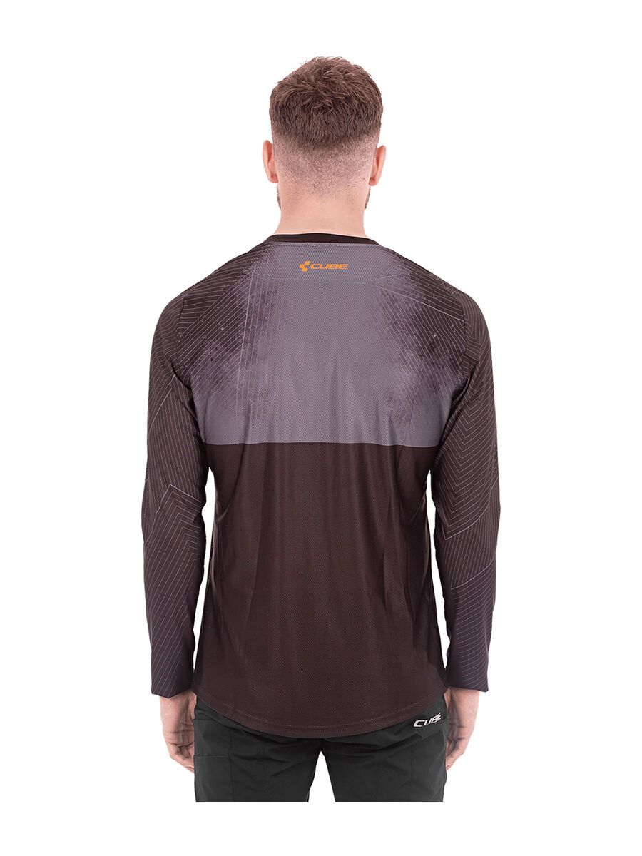 Cube Edge Rundhalstrikot langarm, black´n´orange - Bild 3