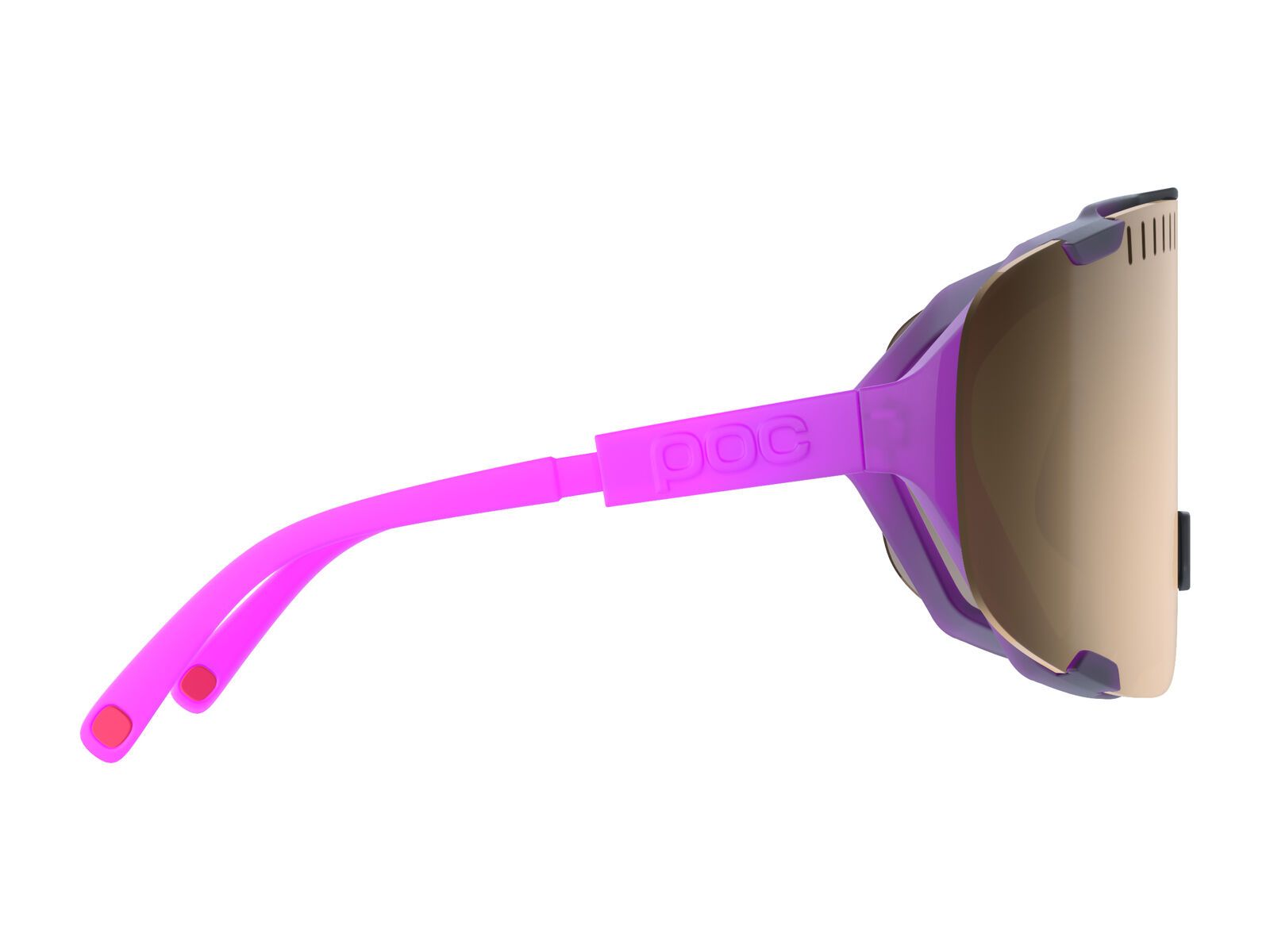 POC Devour, Clarity Trail Silver / fluo pink/uranium black transl. - Bild 3