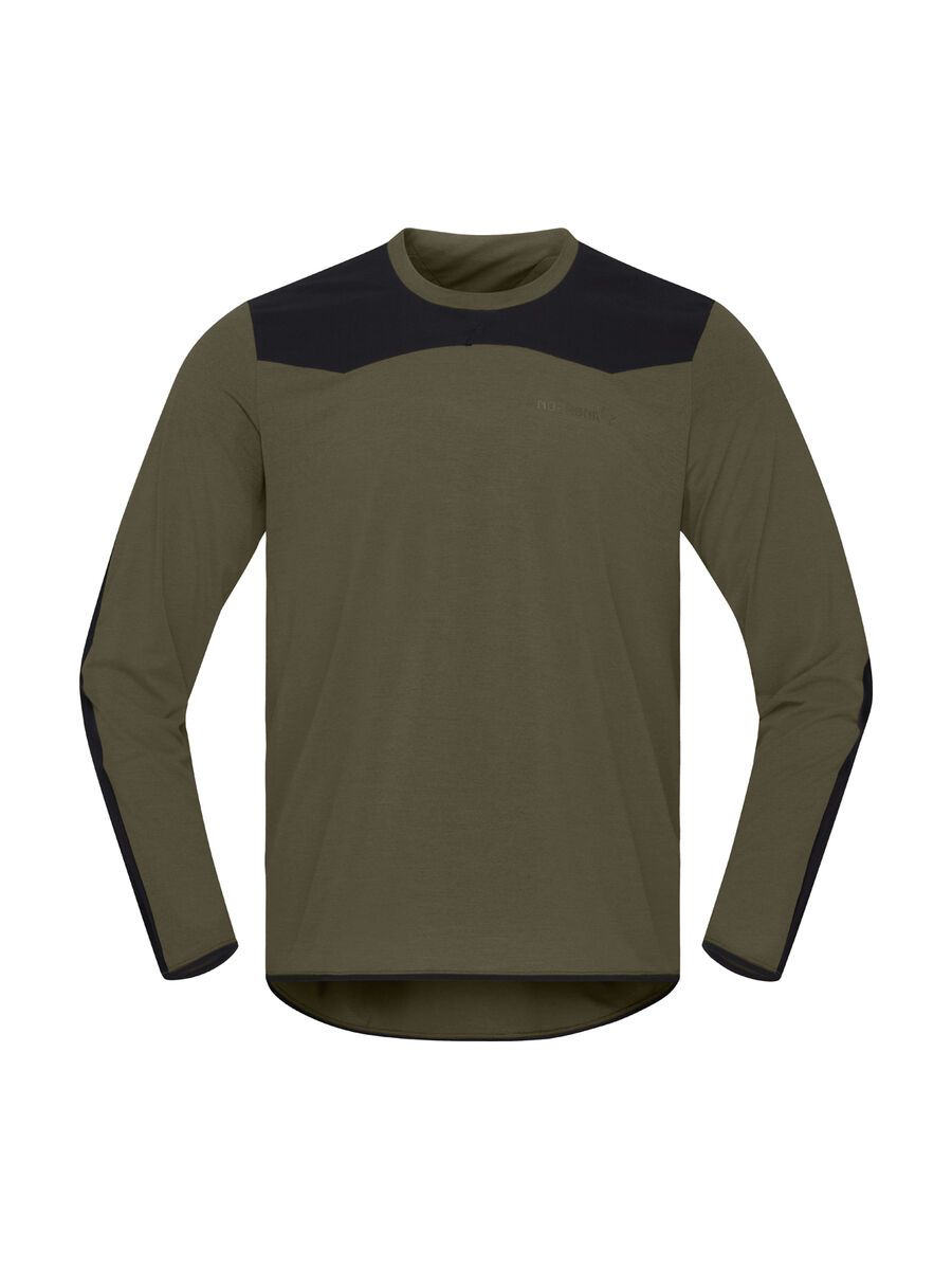 Norrona skibotn equaliser tech Long sleeve M's, olive night - Bild 1