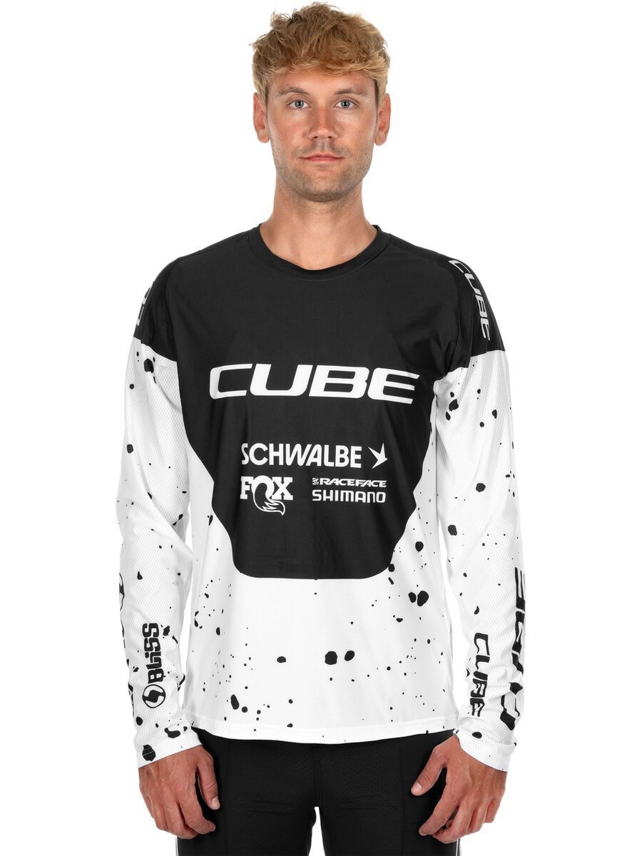 Cube MTB Trikot X Factory Racing langarm, black´n´white - Bild 6