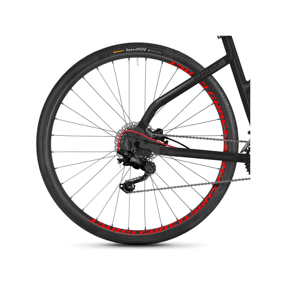 Ghost Square Cross 4.8 W AL, titanium gray/micro chip gray/neon red - Bild 4