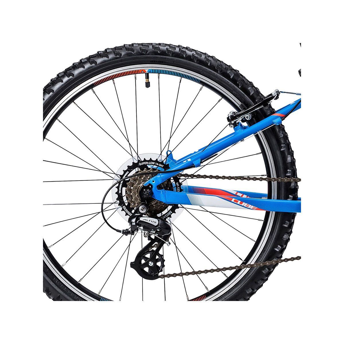 Cube Kid 240, blue´n´white´n´flashred - Bild 4