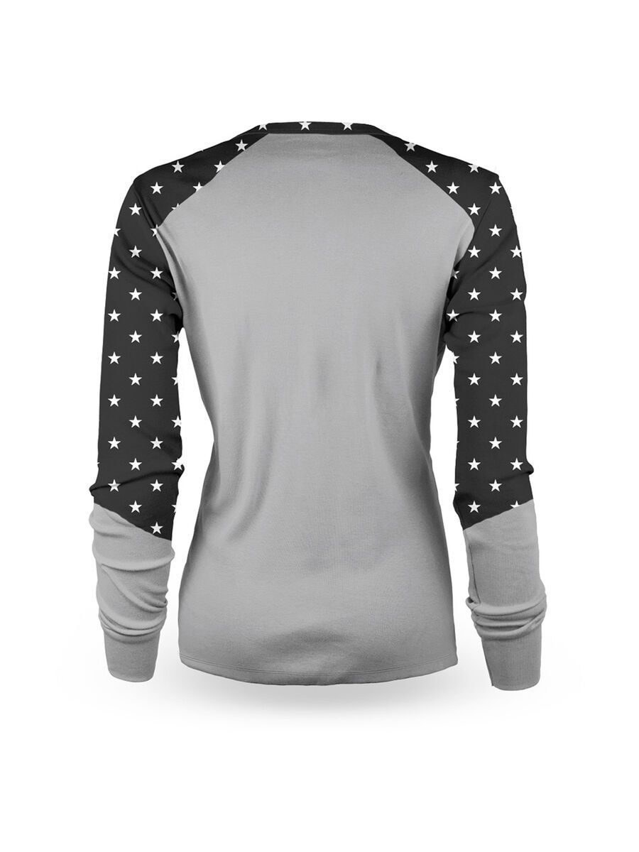 Loose Riders Women's Jersey LS Stars, grey/black - Bild 2