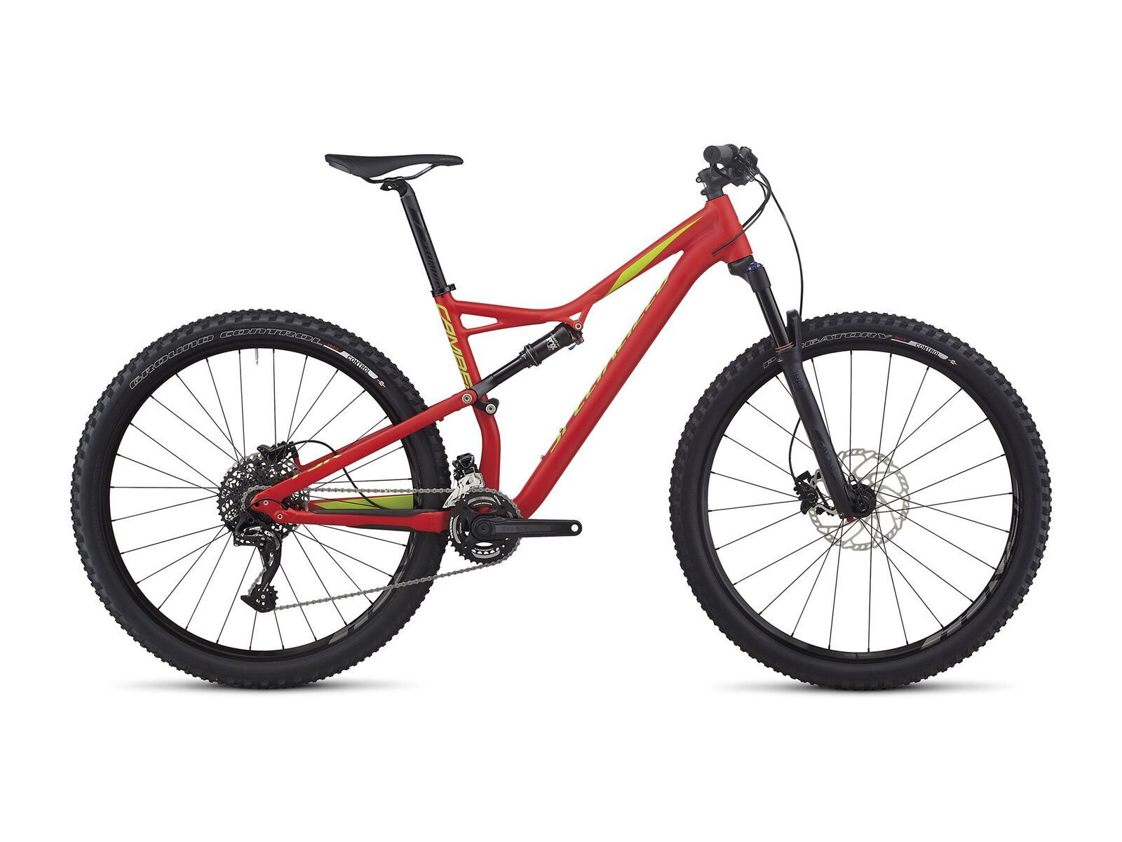 Specialized Camber FSR Comp 29, flo red/hyper green/monster green - Bild 1