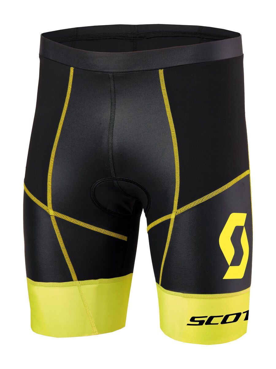 Scott Plasma w/pad Shorts, black/neon yellow - Bild 1