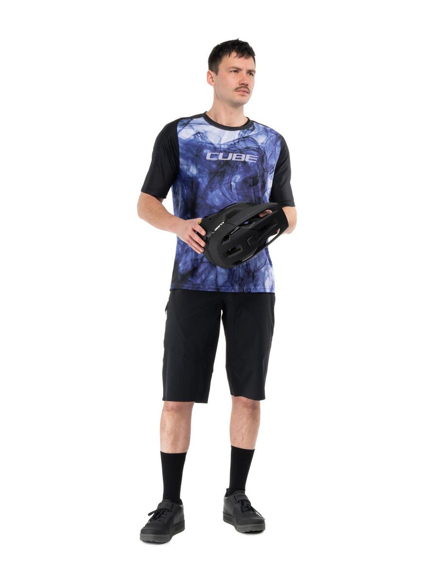 Cube MTB Trikot Artline kurzarm, blue´n´black - Bild 6
