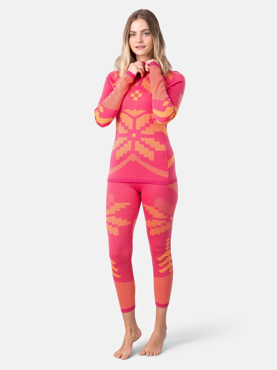Kari Traa Faith Half Zip Baselayer, bright pink - Bild 5