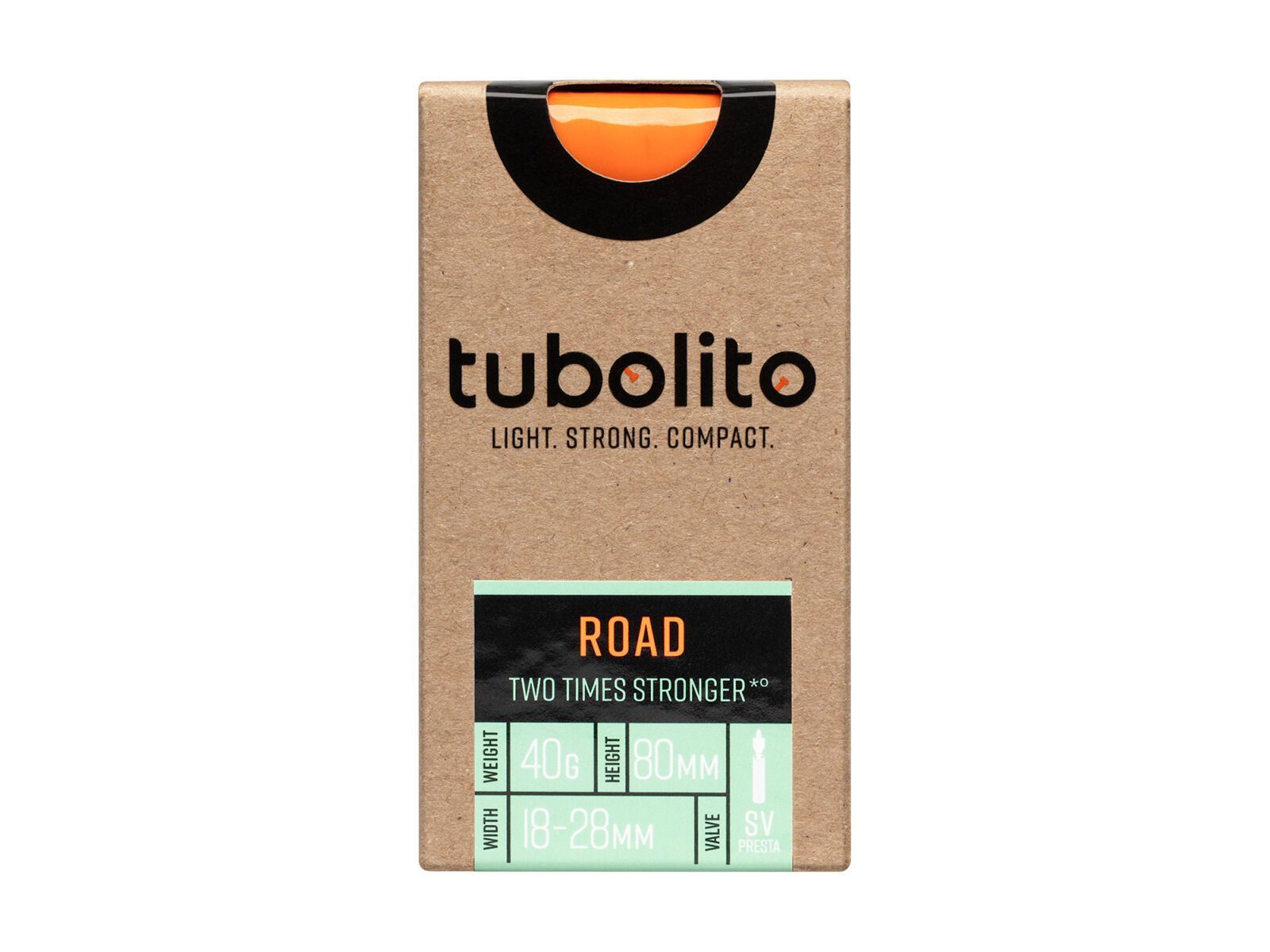 Tubolito Tubo-Road 80 mm - 700C x 18-28, orange - Bild 2