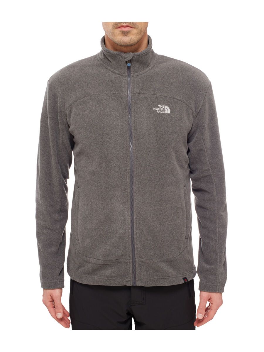 The North Face Mens 100 Glacier Full Zip, graphite grey heather - Bild 2