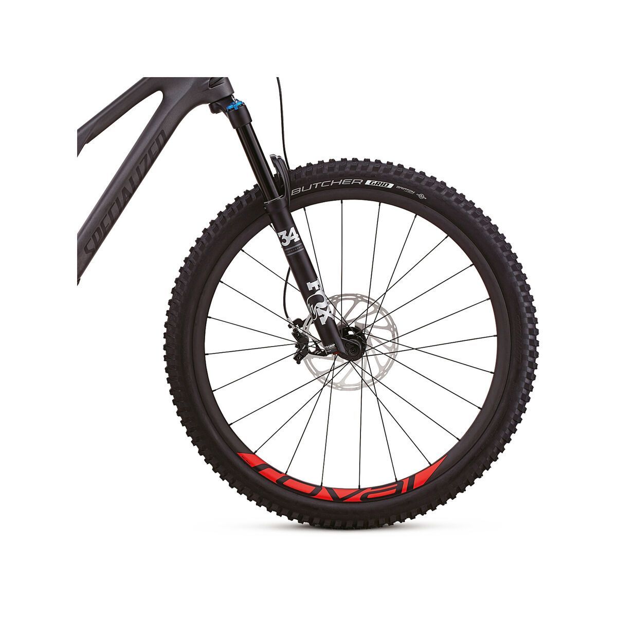 Specialized Stumpjumper FSR Expert Carbon 29/6Fattie, satin silver tint carbon/black/rocket red clean - Bild 4
