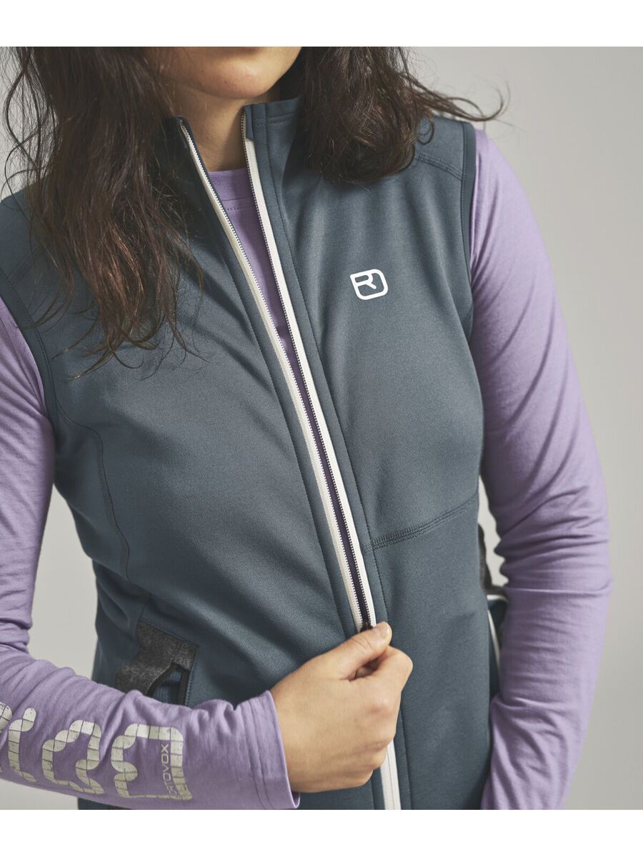 Ortovox Merino Fleece Vest W, black raven - Bild 4