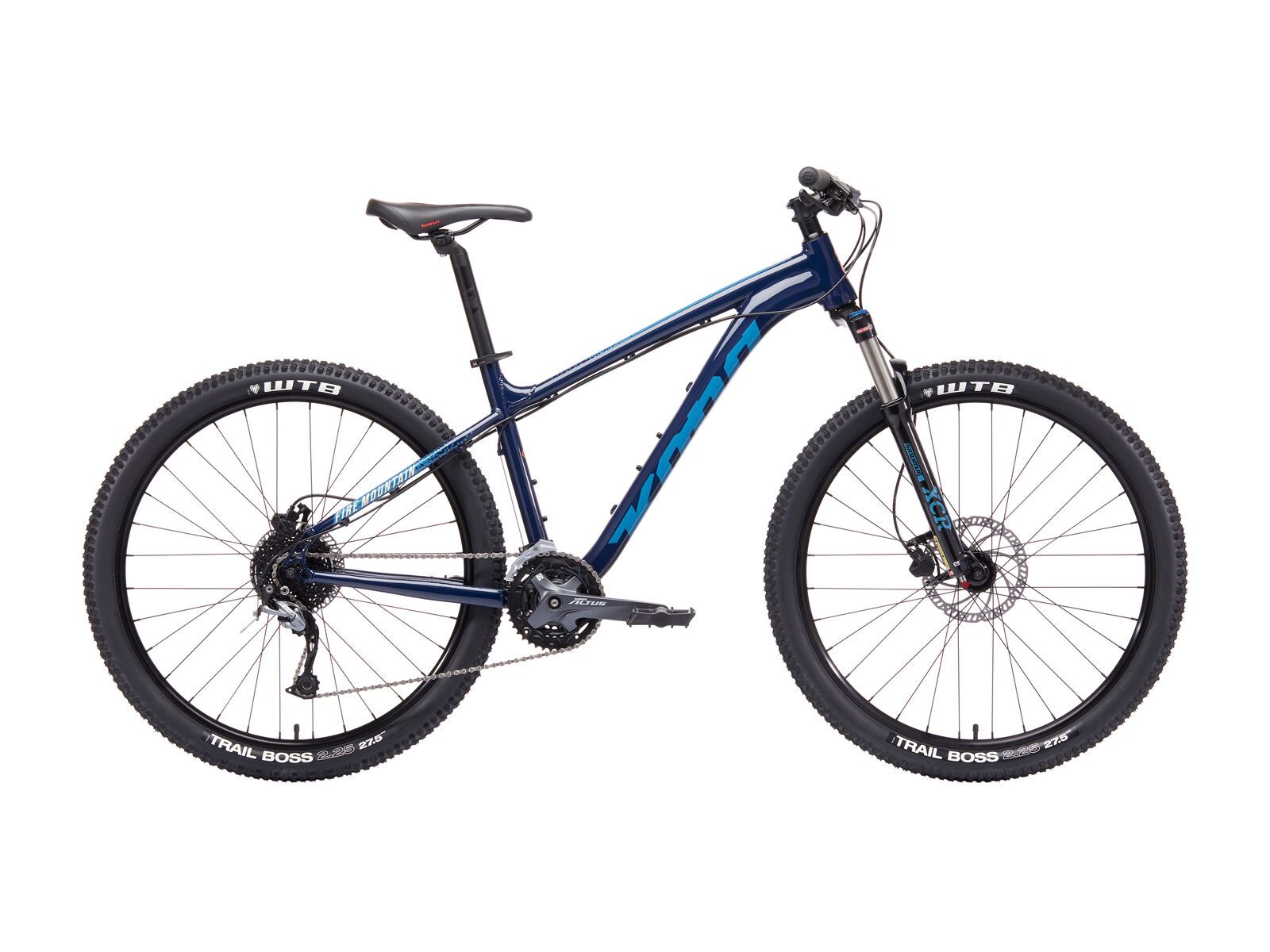 Kona Fire Mountain 27.5, gloss midnight blue w/ blue, warm red, & cream decals - Bild 1