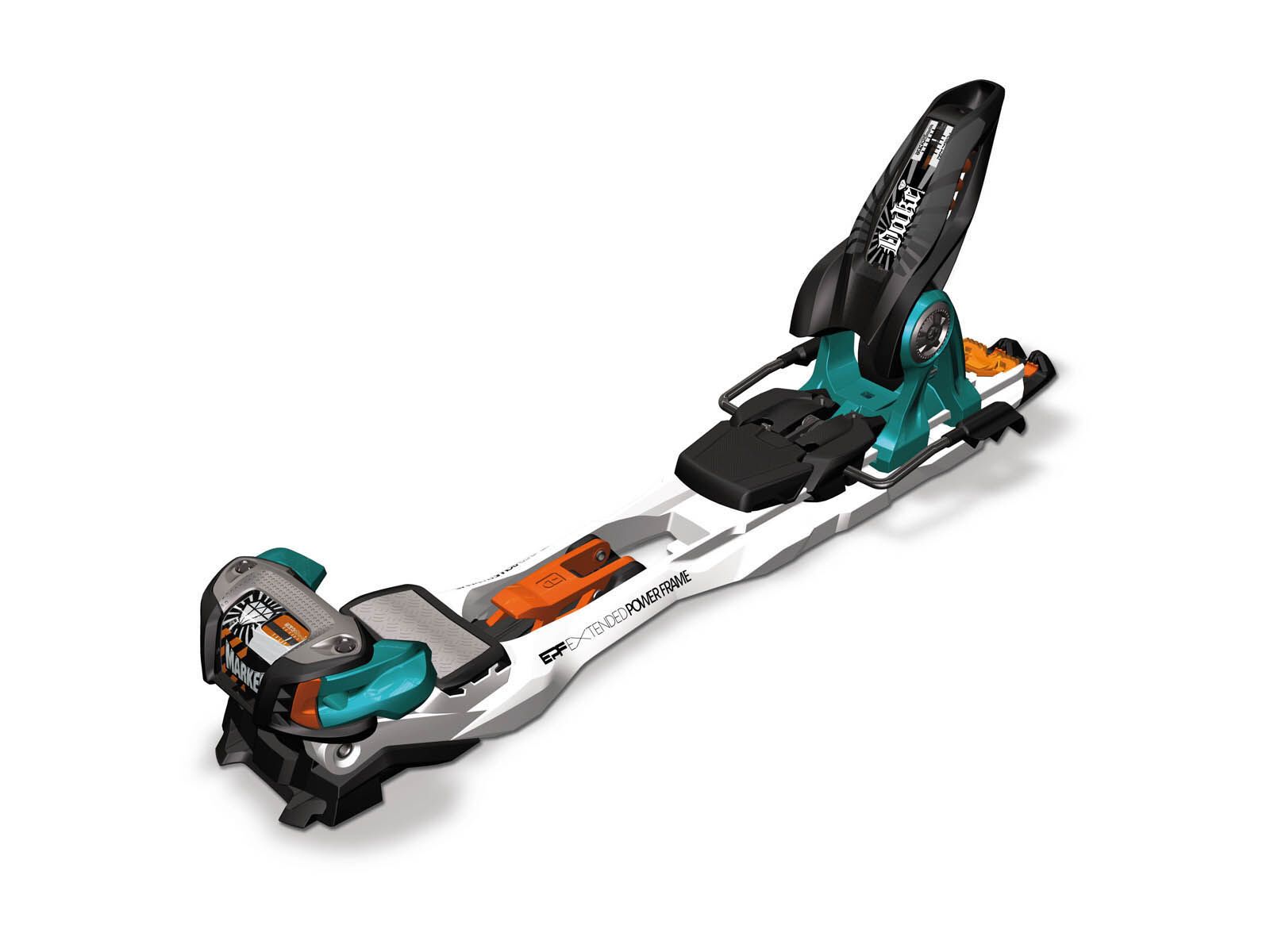 Set: K2 SKI Pon2oon 2018 + Marker Duke EPF 16 white/black/orange/teal - Bild 3