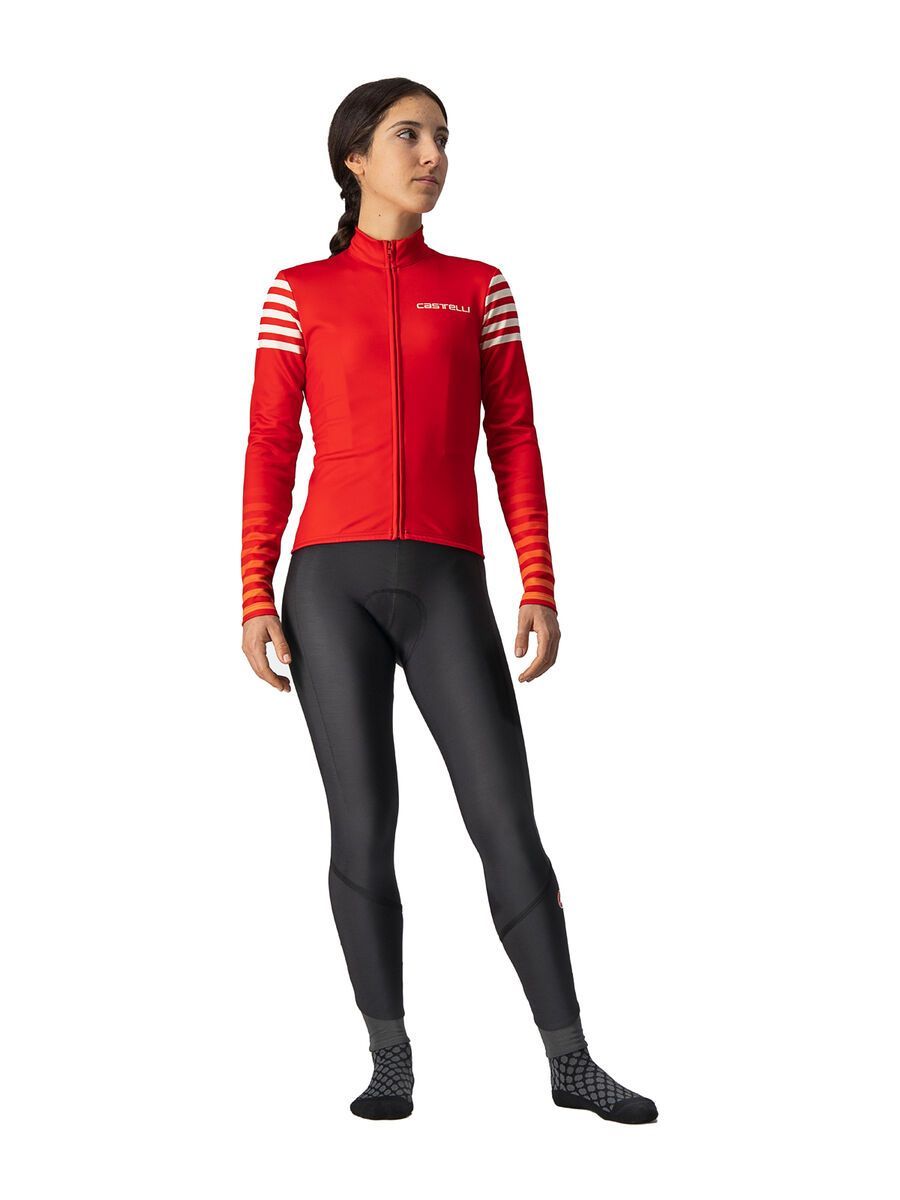 Castelli Autunno LS Jersey, red/white - Bild 5