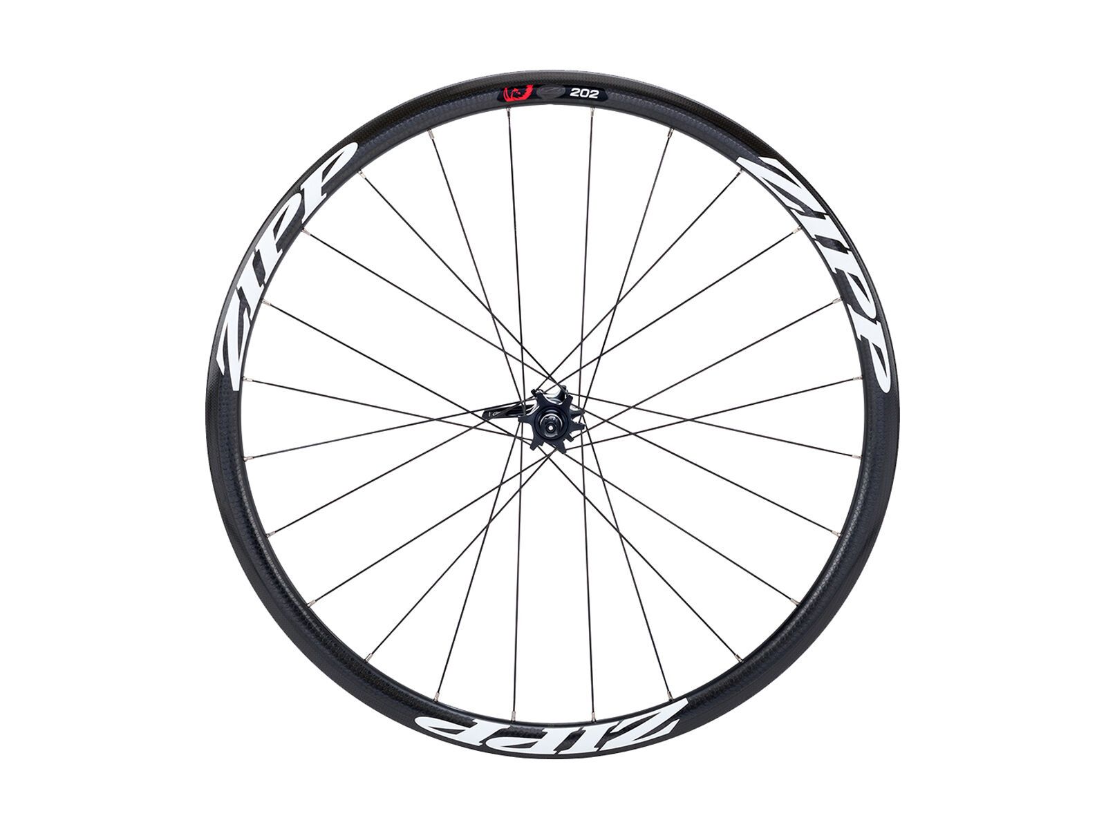 Zipp 202 Firecrest Carbon Clincher Disc-brake, schwarz / weiße Aufkleber - Bild 1