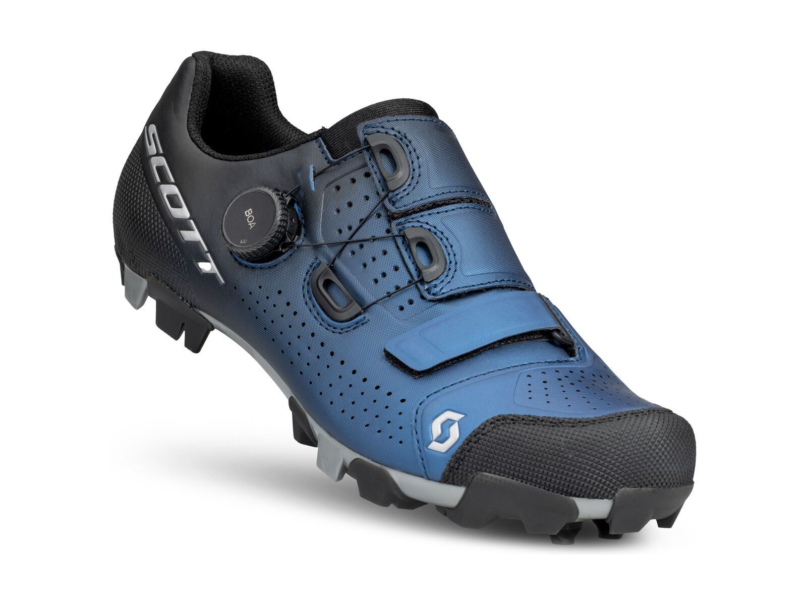 Scott MTB Team BOA Shoe, black fade/metallic blue - Bild 1