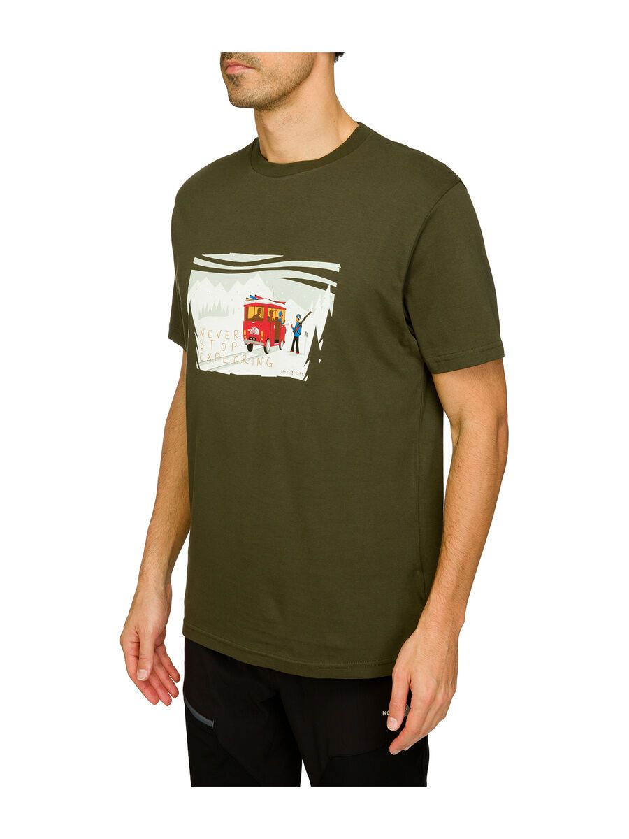 The North Face Mens SS Never Stop Exploring Series Tee, Forest Night Green - Bild 2