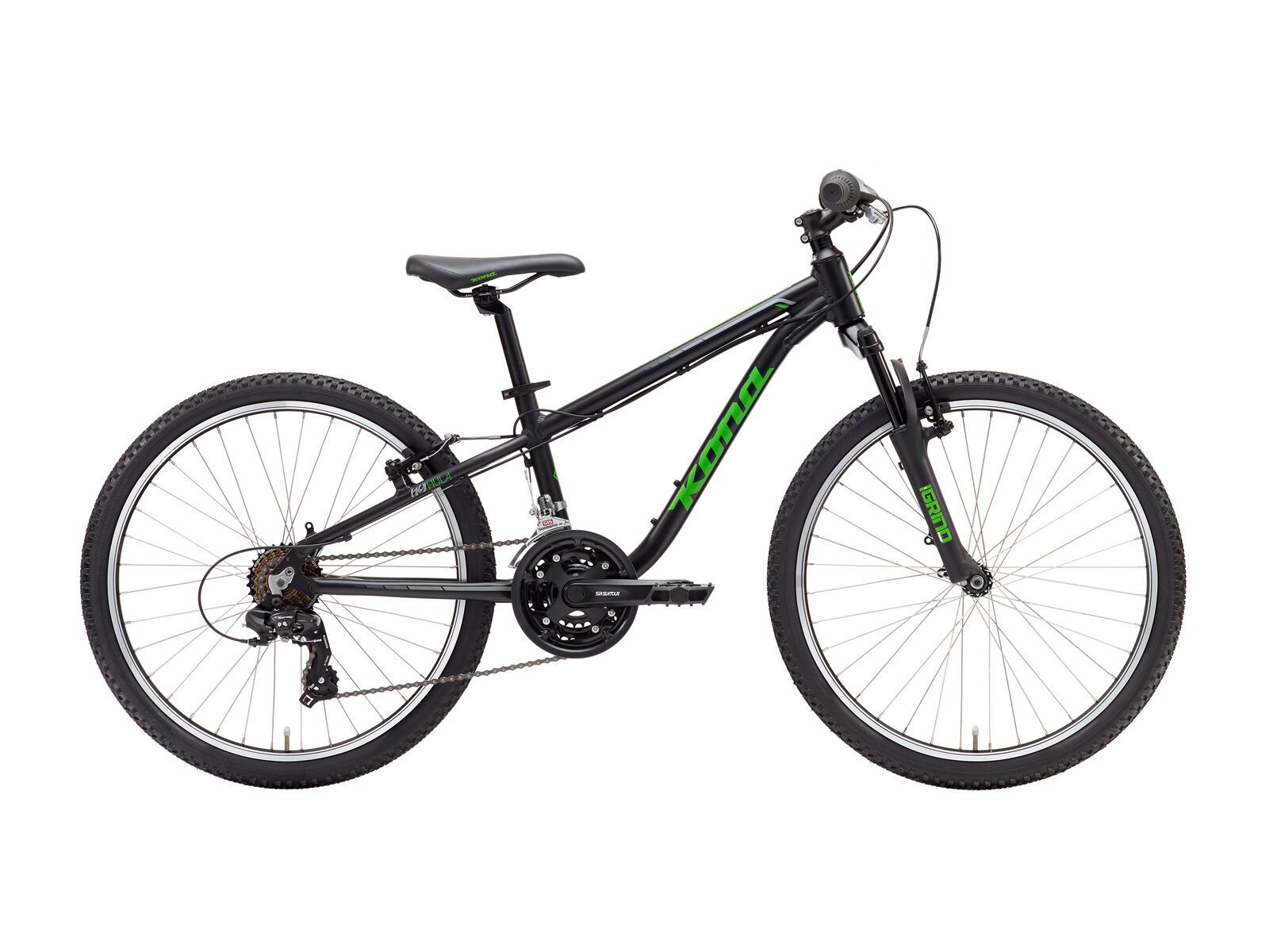 Kona Hula, matt black/green/silver - Bild 1