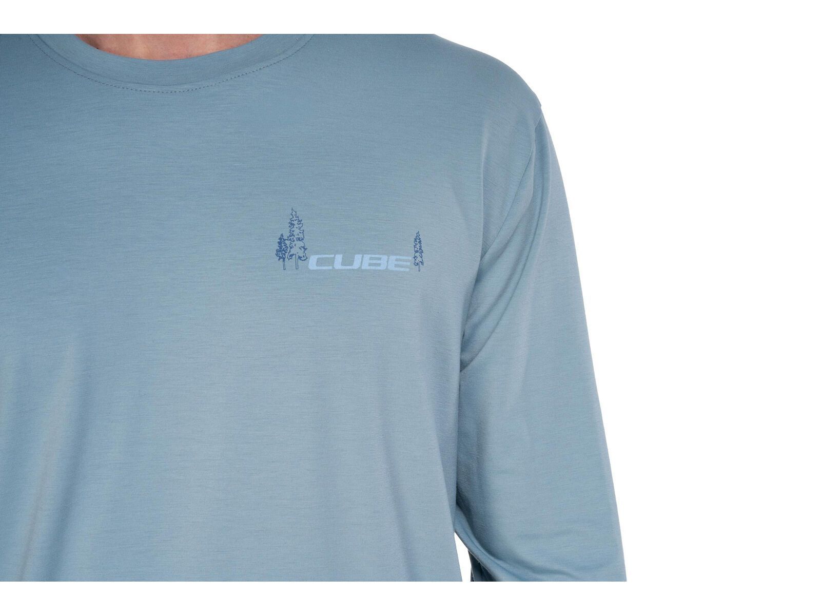 Cube MTB Rundhalstrikot Soft Touch langarm, blue - Bild 3