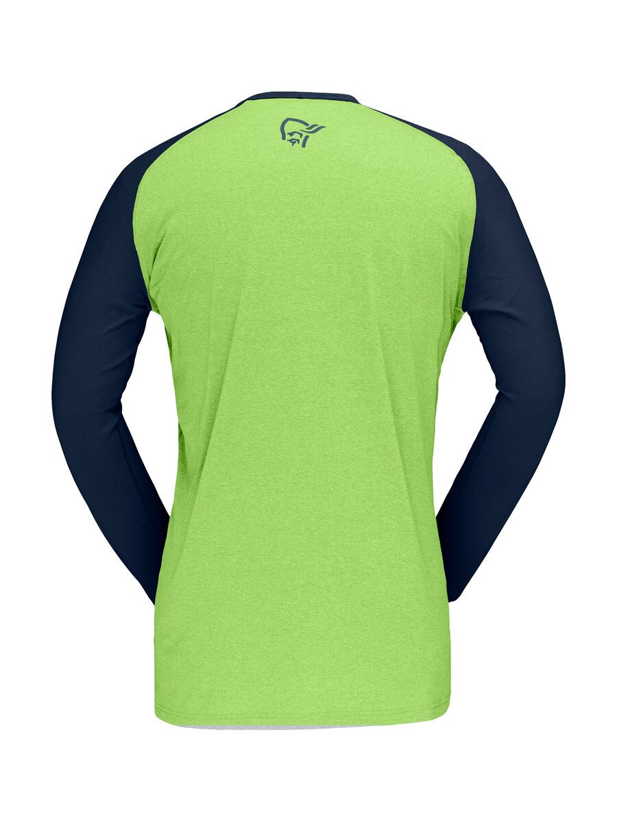 Norrona fjørå equaliser lightweight Long sleeve M's, foliage/indigo night - Bild 2