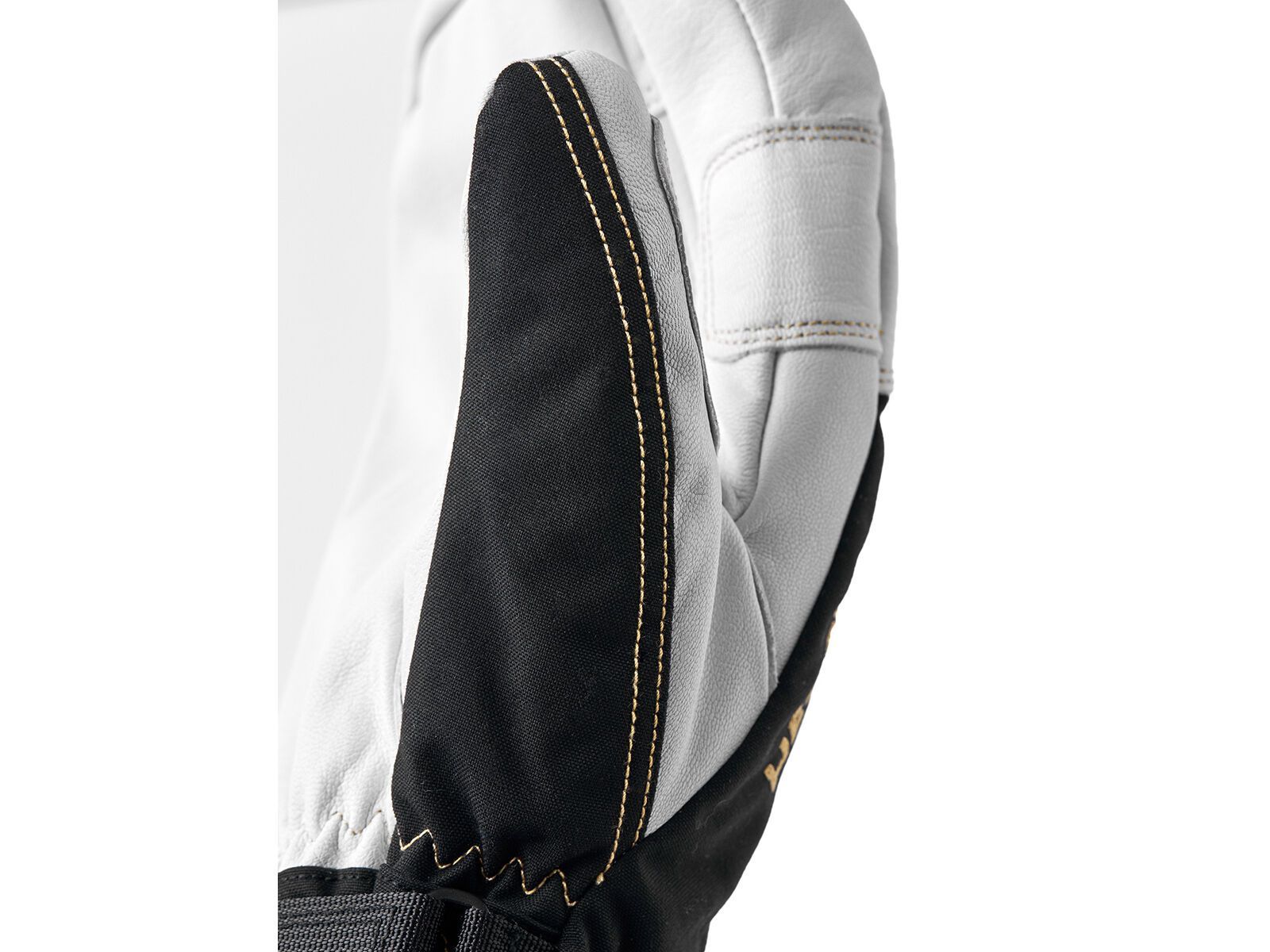 Hestra Army Leather Gore-Tex 3 Finger, black/natural grey - Bild 5