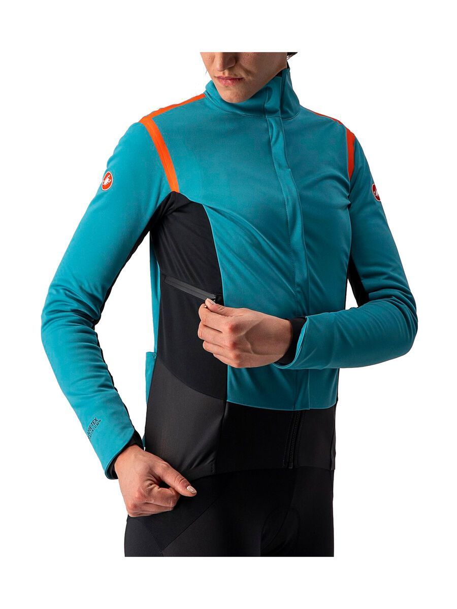 Castelli Alpha RoS 2 W Jacket, teal blue/fiery red-sky blue - Bild 5
