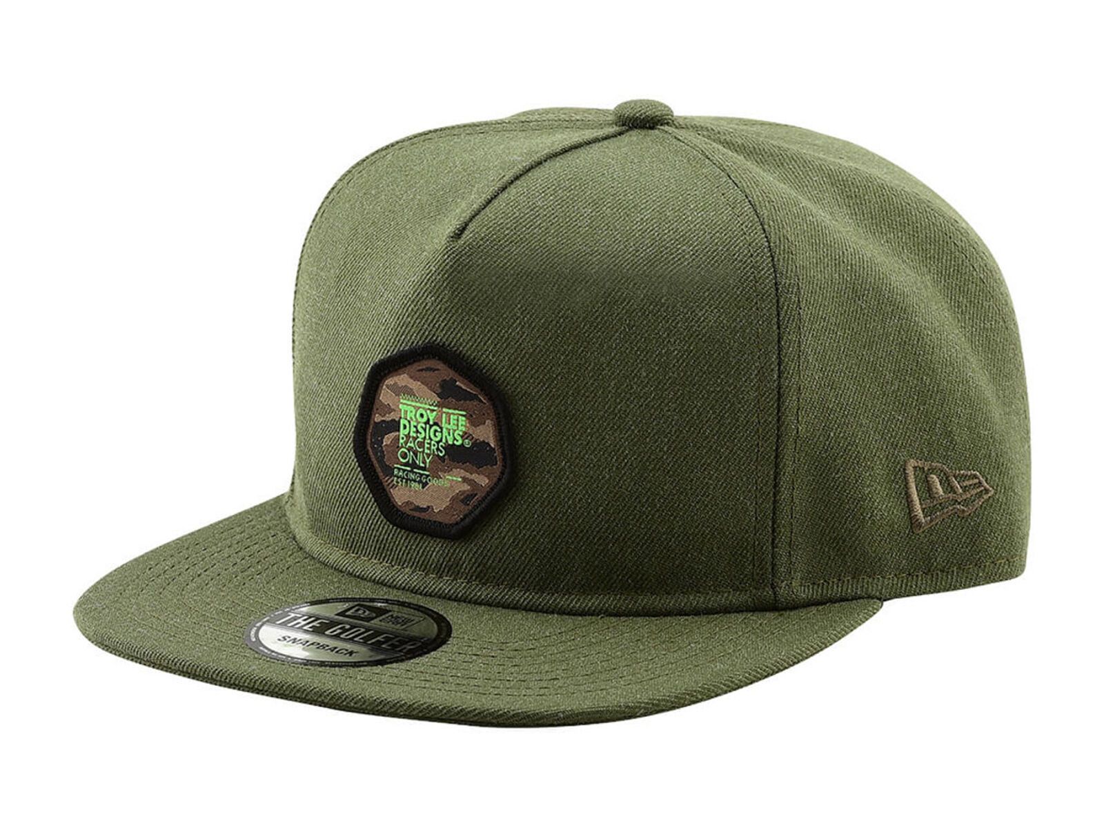 TroyLee Designs Race Camo Snapback Hat, heather army - Bild 1