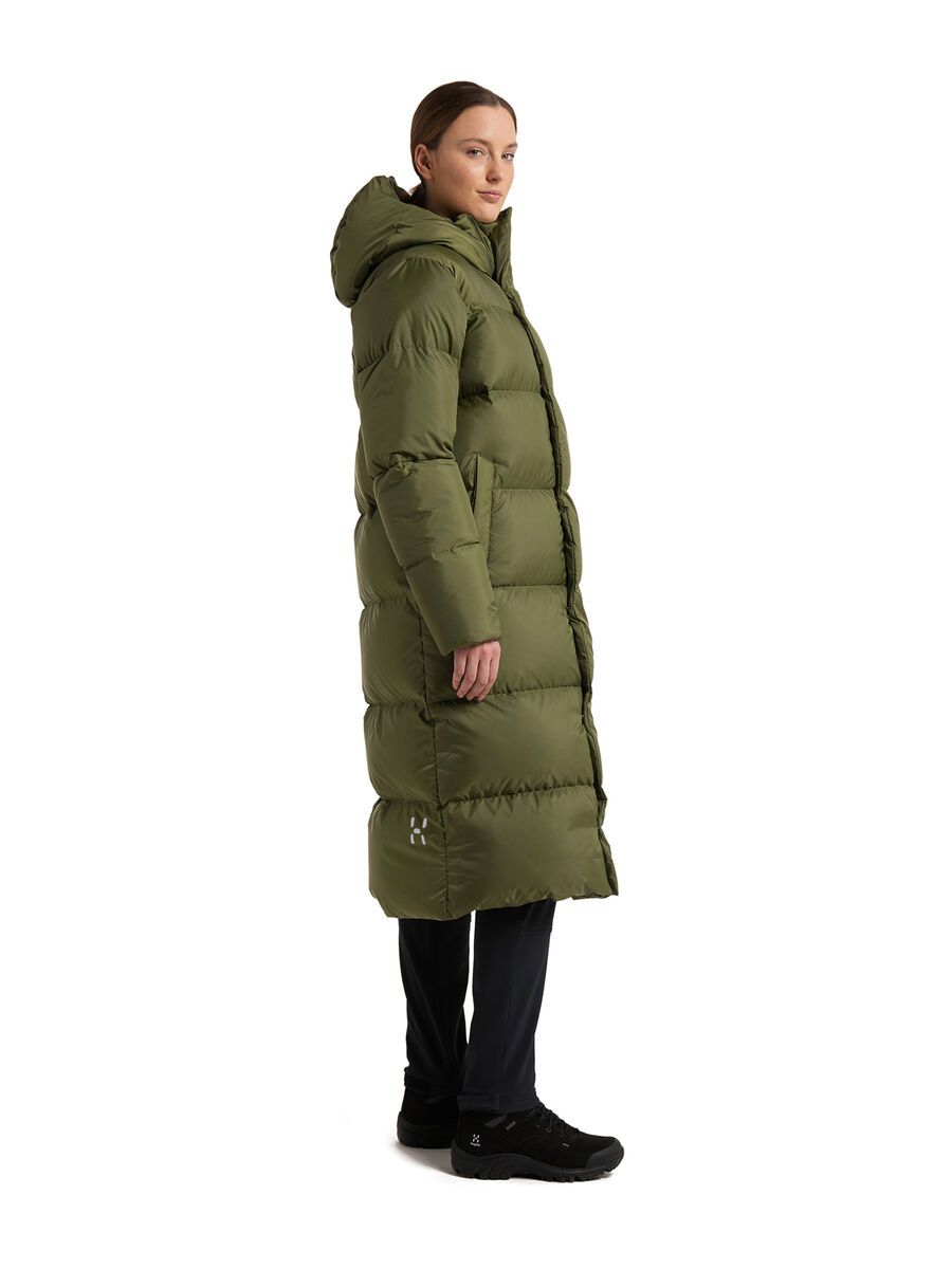 Haglöfs Long Down Parka Women, olive green - Bild 7