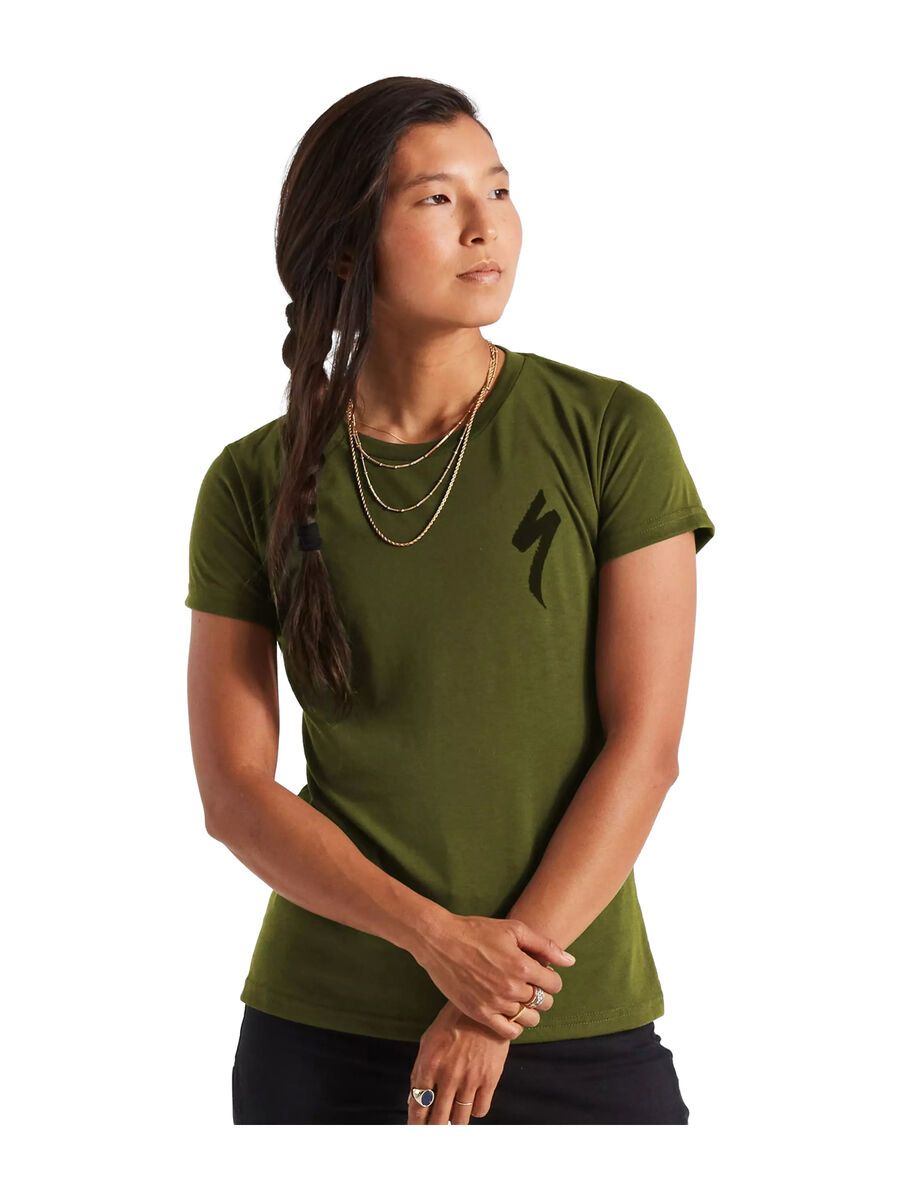 Specialized S-Logo T-Shirt Damen kurzarm, olive green - Bild 2