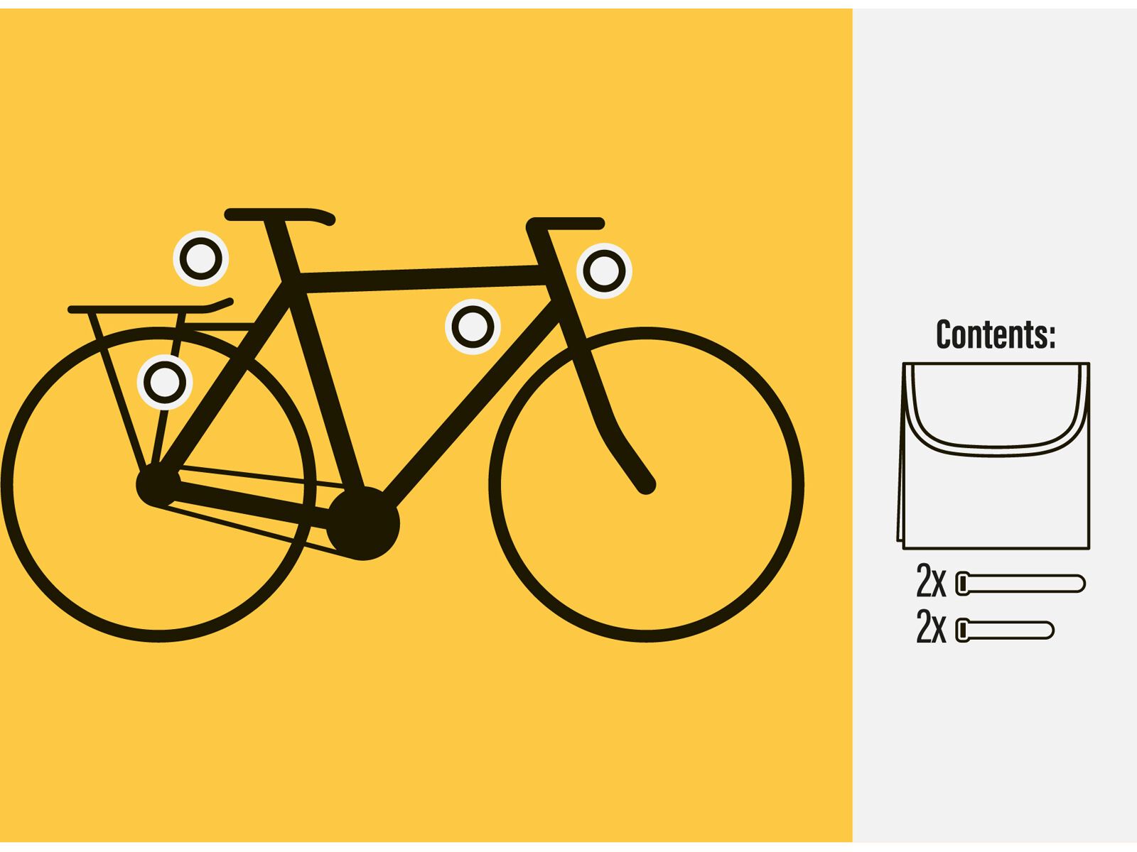 Tex-Lock Fahrradschloss-Tasche, black - Bild 3