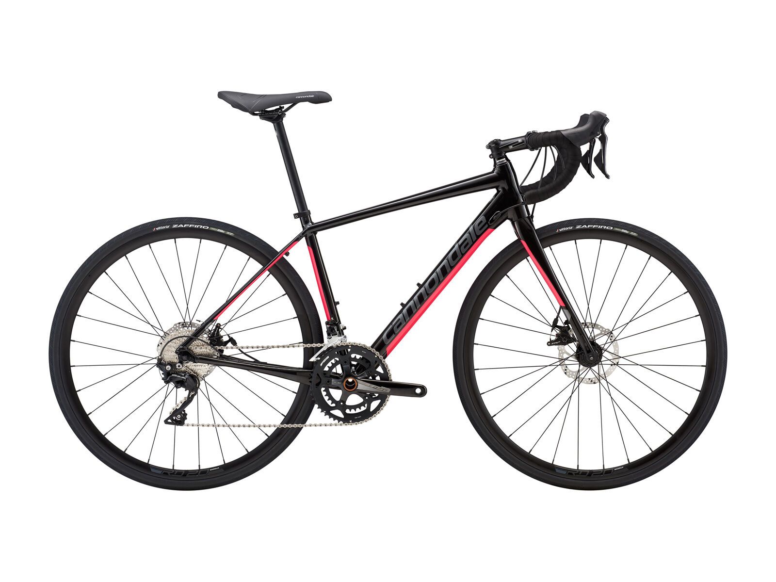 Cannondale Synapse Disc Women's 105, black pearl w/ acid strawberry and charcoal - gloss - Bild 1