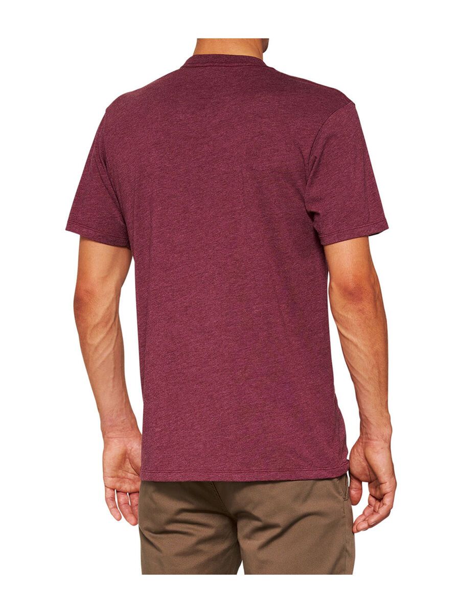 100% Icon T-Shirt, maroon heather | Bild 2