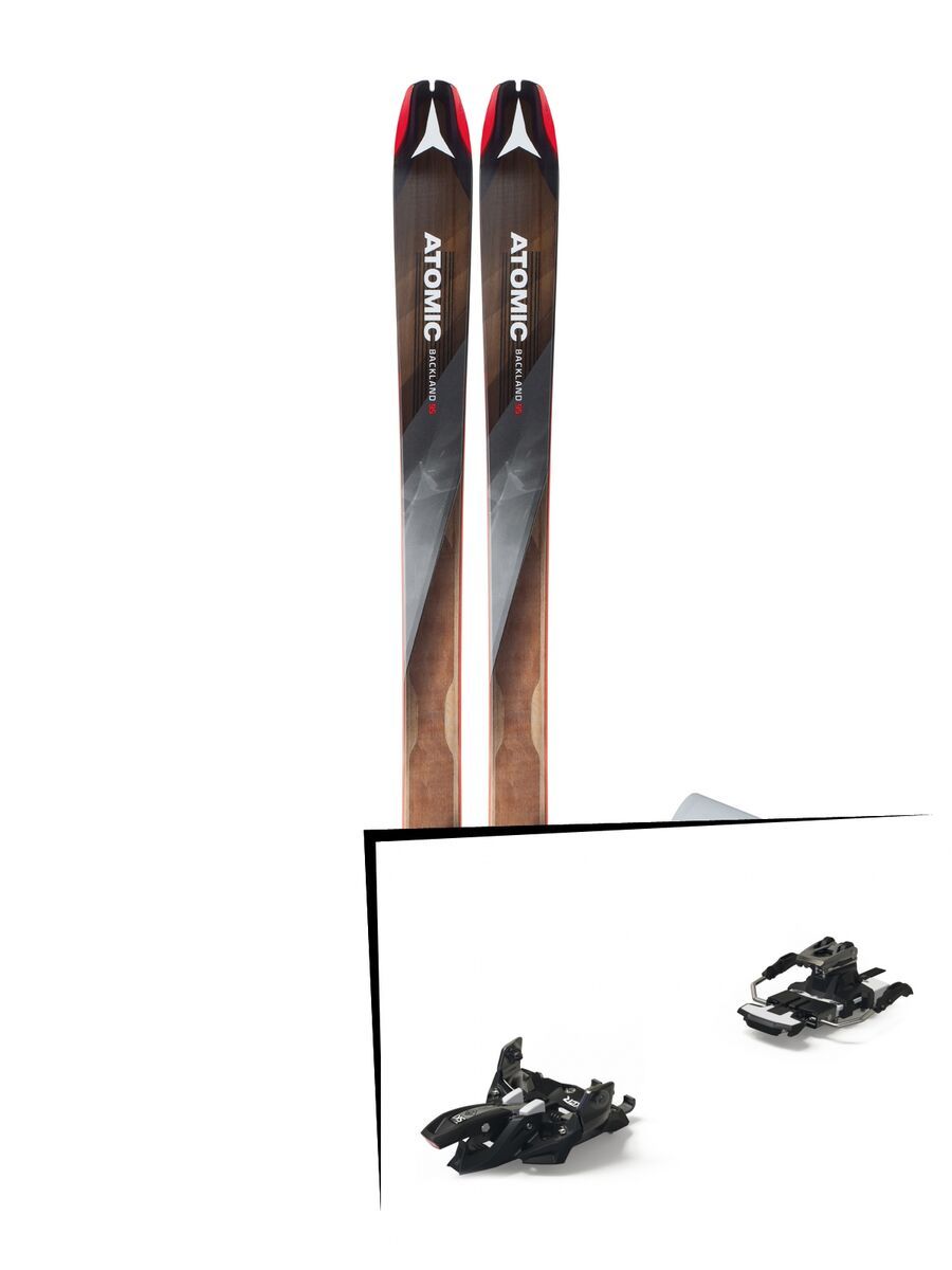 Set: Atomic Backland 95 + Hybrid Skin 95 2019 + Marker Alpinist 12 Long Travel black/titanium - Bild 1