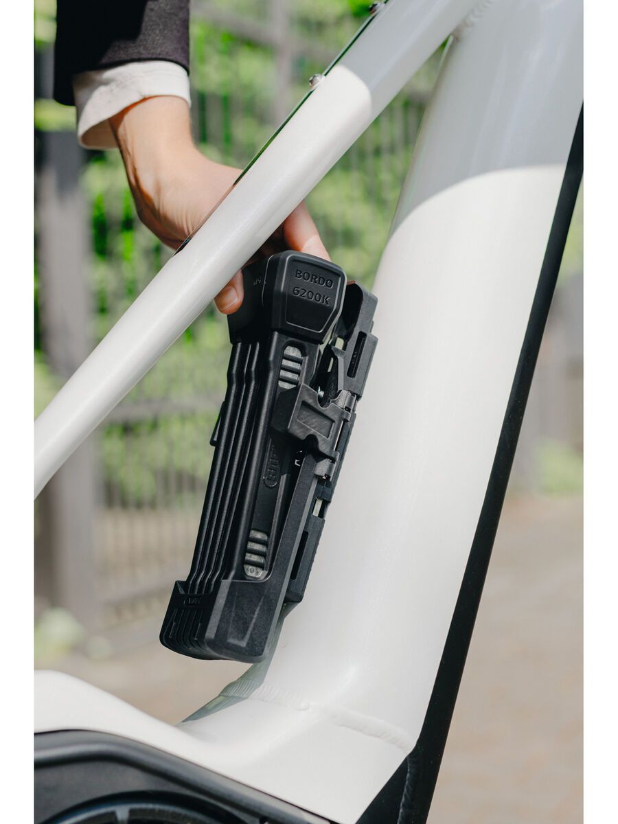 Abus Bordo 6200K/90 + Halter SH, black - Bild 14