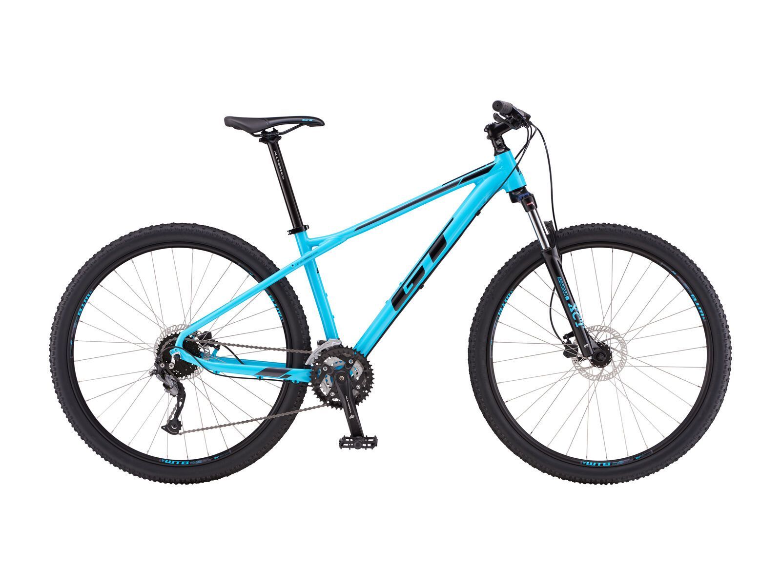 GT Avalanche Sport 27.5 gloss aqua blue w black and dark silver BIKER BOARDER.DE