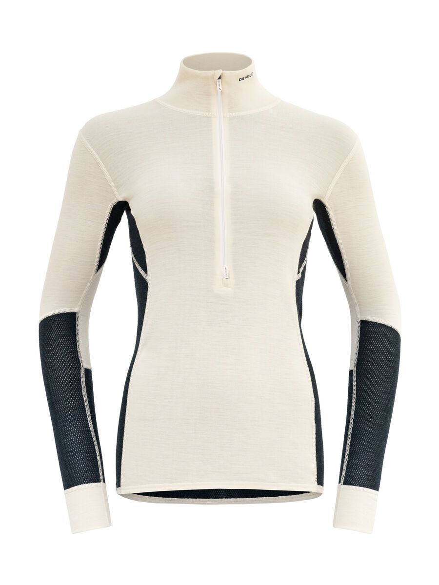 Devold Wool Mesh 190 Zip Neck Wmn, ink/offwhite - Bild 1