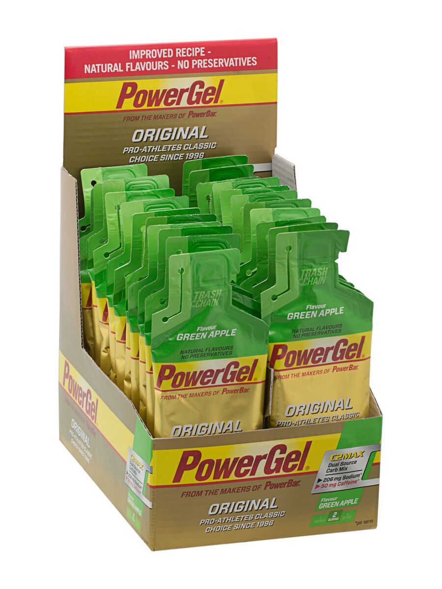 PowerBar PowerGel Original - Green Apple (mit Koffein) (Box) - Bild 1