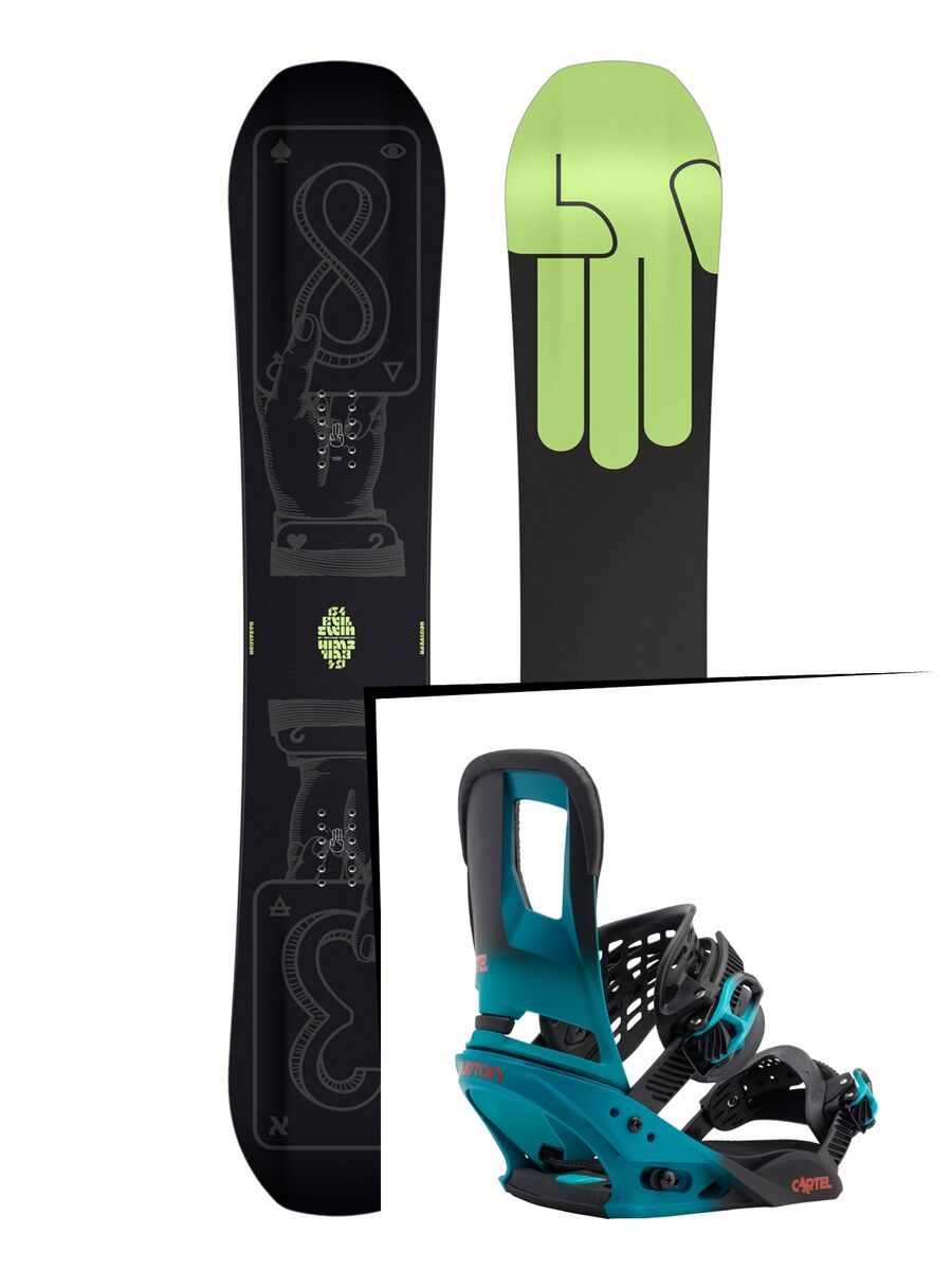 Set: Bataleon Evil Twin 2017 + Burton Cartel (1712703S) - Bild 1