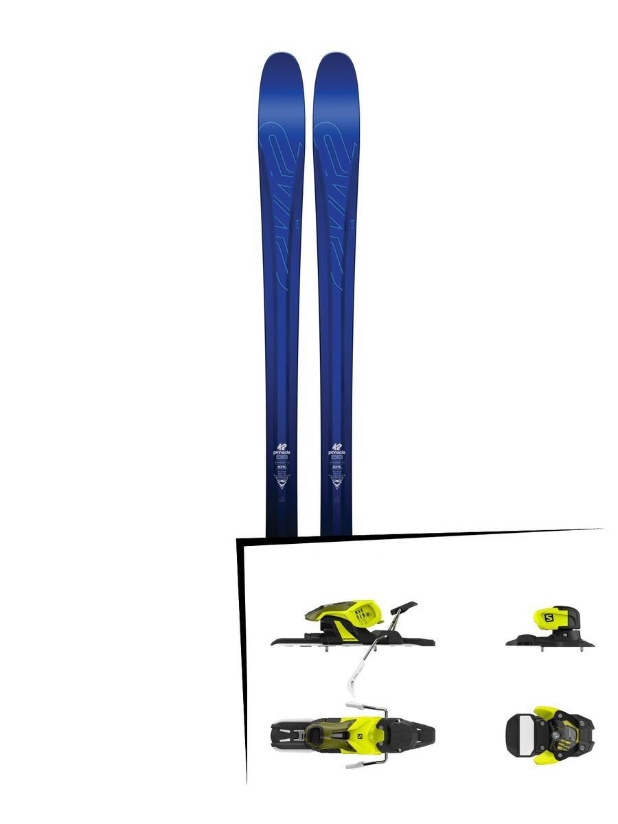 Set: K2 SKI Pinnacle 88 2017 + Salomon Warden 11 90 mm, yellow black - Skiset - Bild 1
