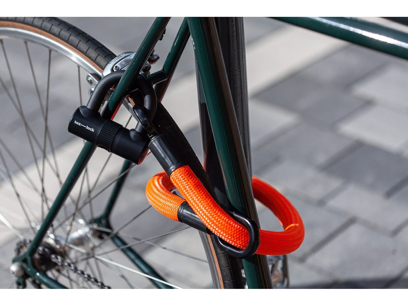 Tex-Lock Eyelet S 80 cm + U-Lock, orange - Bild 12