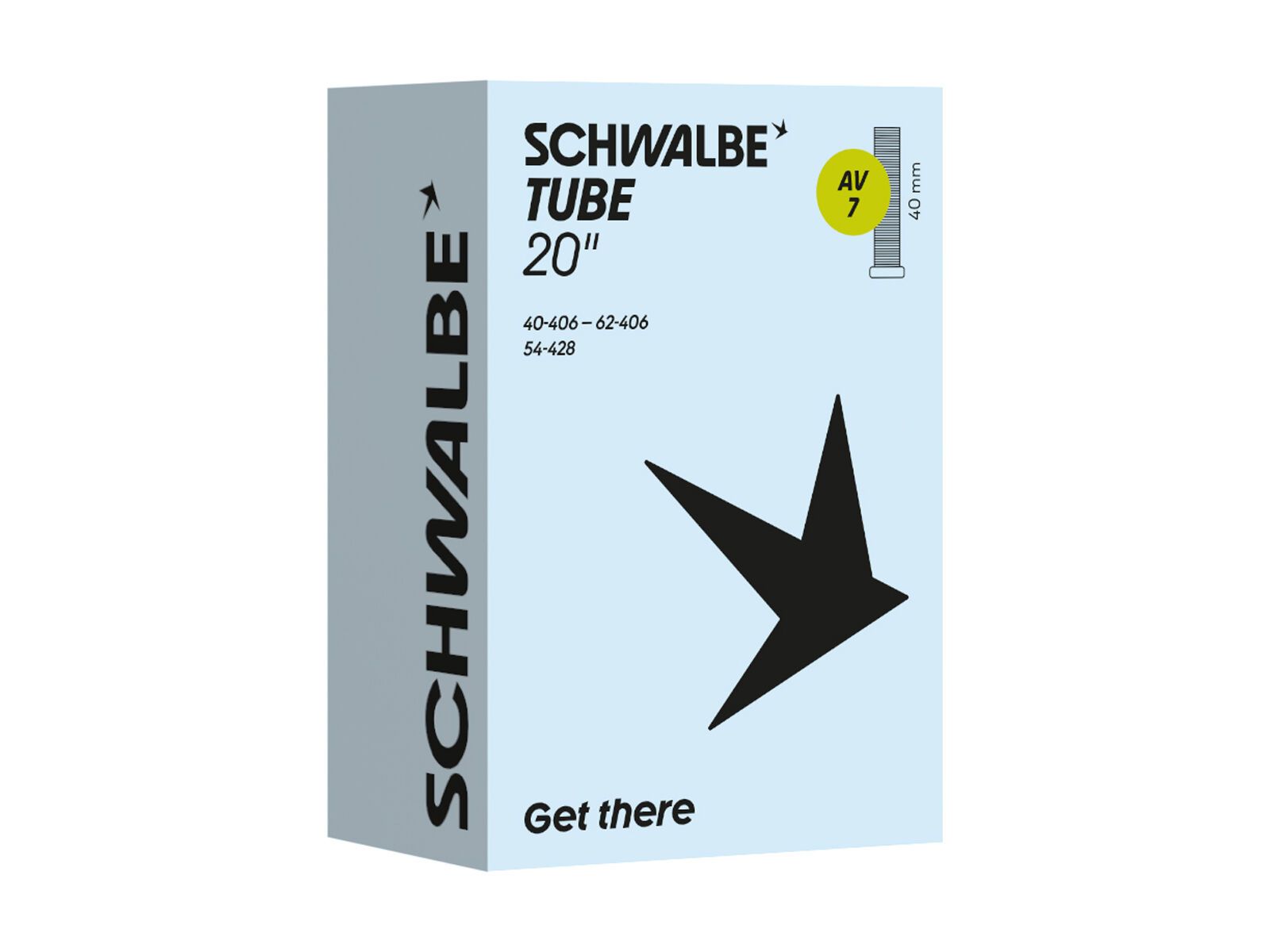 Schwalbe Schlauch AV 7 20 Zoll / 40/62-406 - Bild 1