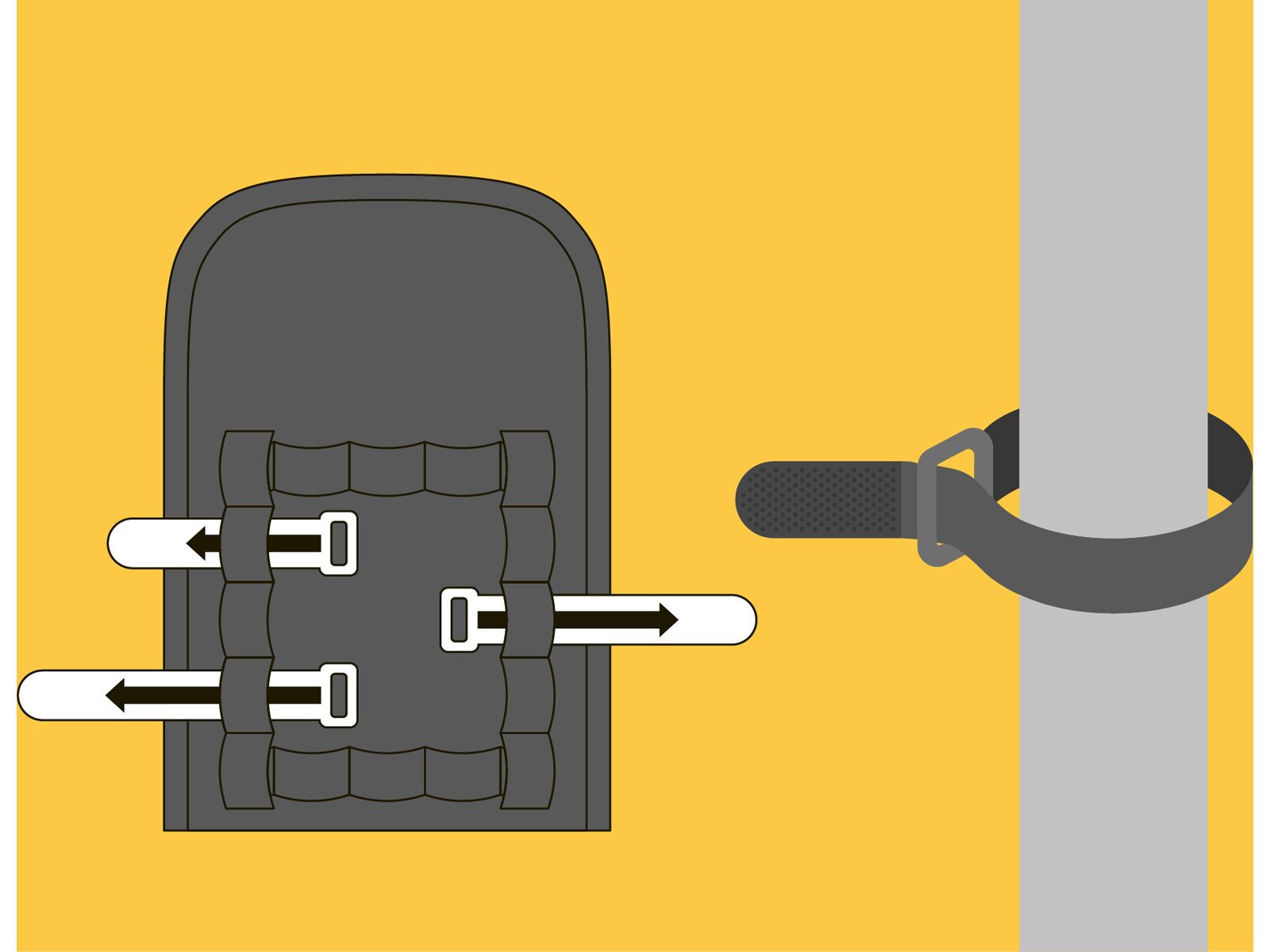 Tex-Lock Fahrradschloss-Tasche, black - Bild 4