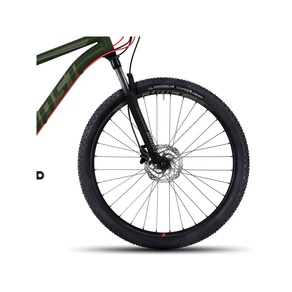 Ghost Kato 2 AL 27.5, forest green/army green/neon red - Bild 2