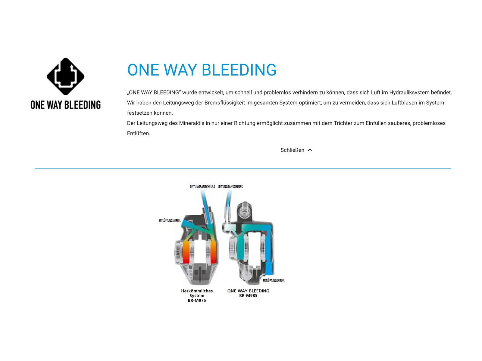 Shimano Deore BL-M6100/BR-M6120 - 4-Kolben / VR, schwarz - Bild 7