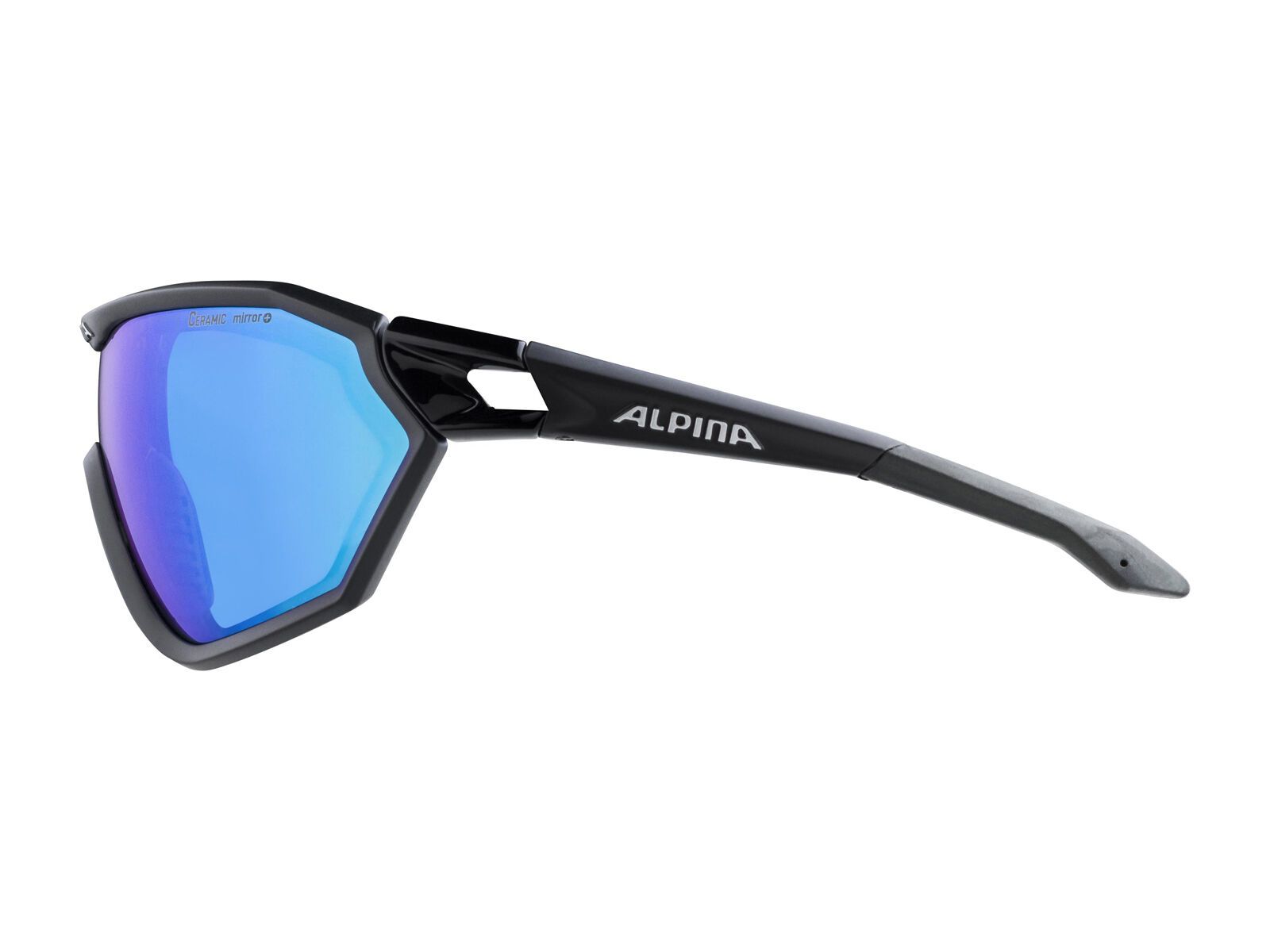 Alpina S-Way, black matt/Lens: ceramic blue mirror - Bild 2