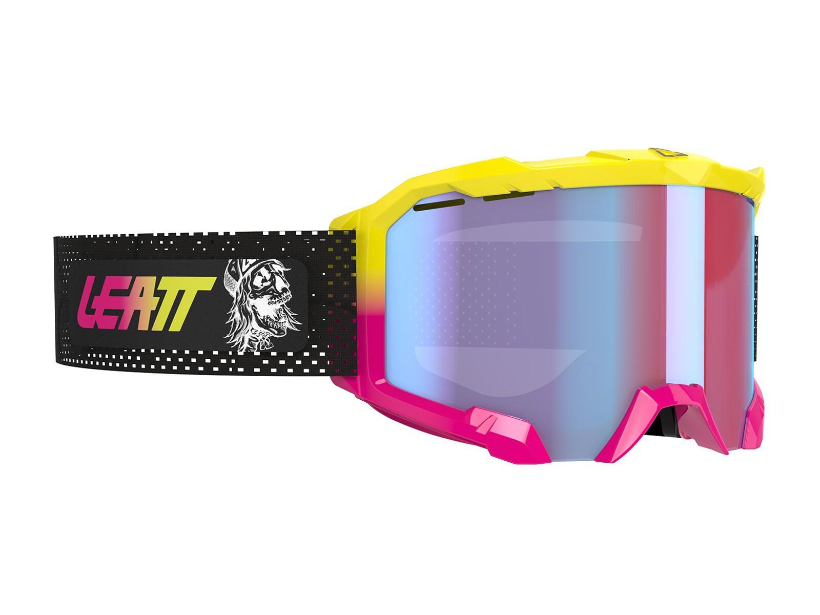 Leatt Goggle Velocity 4.0 MTB Iriz Blue Mirror, 80s Skull - Bild 1