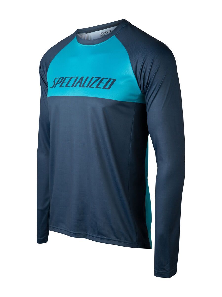 Specialized Demo Pro Longsleeve Jersey, aqua/cast blue block - Bild 1
