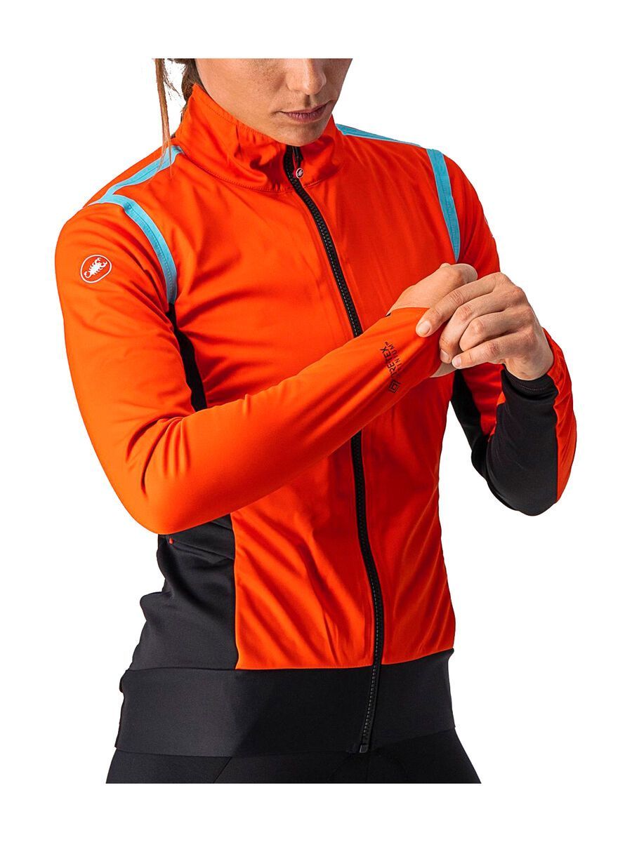 Castelli Alpha RoS 2 W Light Jacket, fiery red/black-celeste - Bild 8
