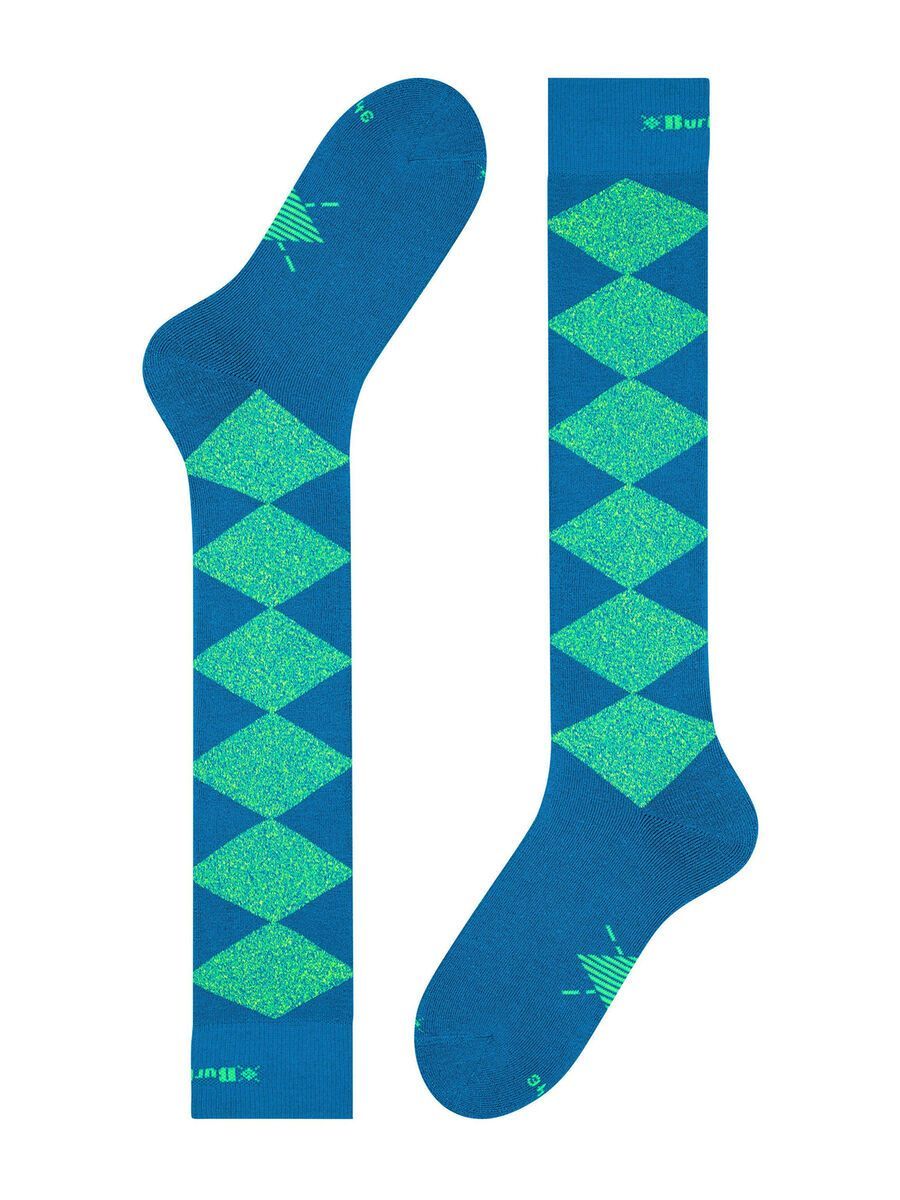 Falke Burlington Snow Rhomb Boy Kniestrümpfe, iron blue - Bild 2