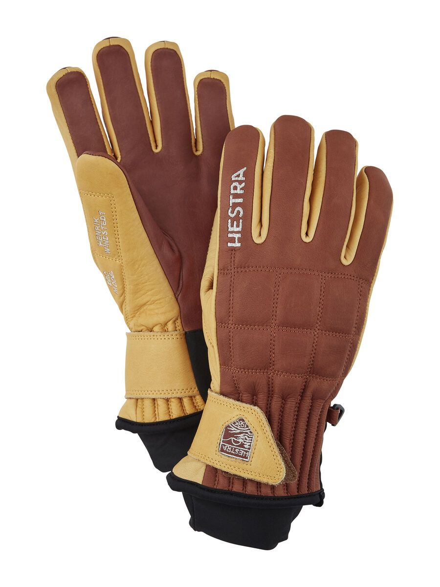 Hestra Henrik Leather Pro Model 5 Finger, braun/tan - Bild 1